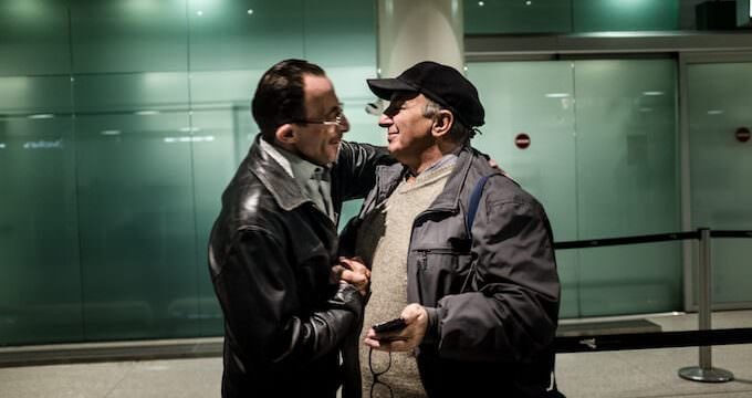 Max Hirzel, Corpi migranti: Mohamed Matok incontra Angelo Milazzo all'aeroporto di Catania