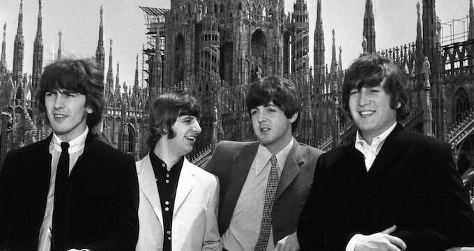 I Beatles sul tetto del Duomo © Archivi Farabola
