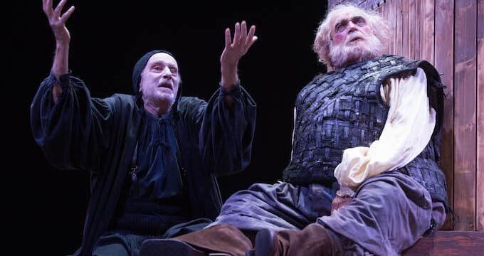 Massimo De Francovich e Franco Branciaroli in "Falstaff e il suo servo" (foto Tommaso Le Pera)