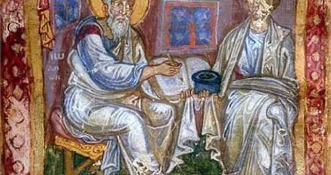 L’apostolo Giovanni e Marcione di Sinope Italia, XI secolo, MS 748, Morgan Library - New York