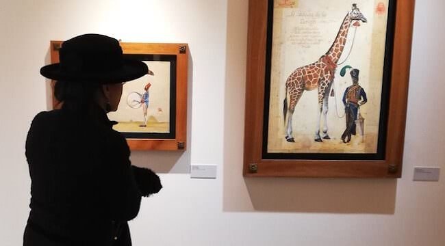 Alcune opere di Stefano Faravelli esposte a Biella