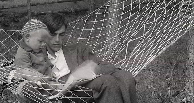 Andrej Tarkovskij con il figlio Andrej A. Tarkovskij