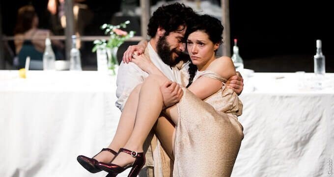 Una scena di "Platonov" di Anton Cechov per la regia di Marco Lorenzi (foto di Manuela Giusto)
