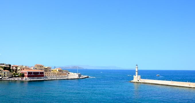 Il porto di Chania sull'isola di Creta