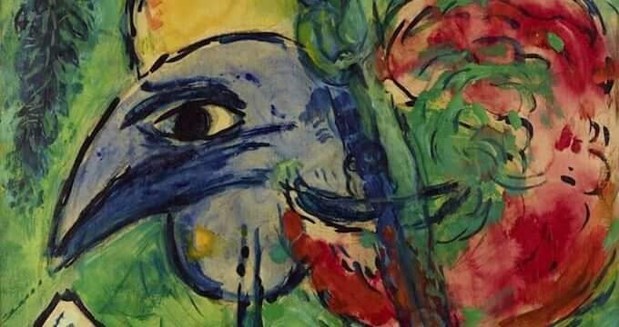 Marc Chagall, "Etude pour Les boulevards" ou "Paris fantastique" (1953-1954 circa). Collezione privata © MAP Foto: Mathieu Bernard-Reymond