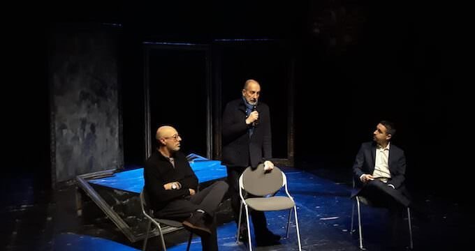 Roberto Traverso, Fausto Malcovati e Alberto Oliva al Teatro Out Off di Milano