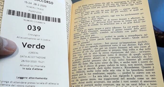 "I fratelli Karamazov" di Dostoevskij: la pagina con la citazione di Giovanni 12 - 24
