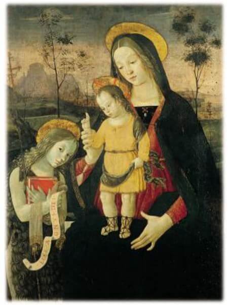 Pinturicchio, Madonna col Bambino e San Giovannino
