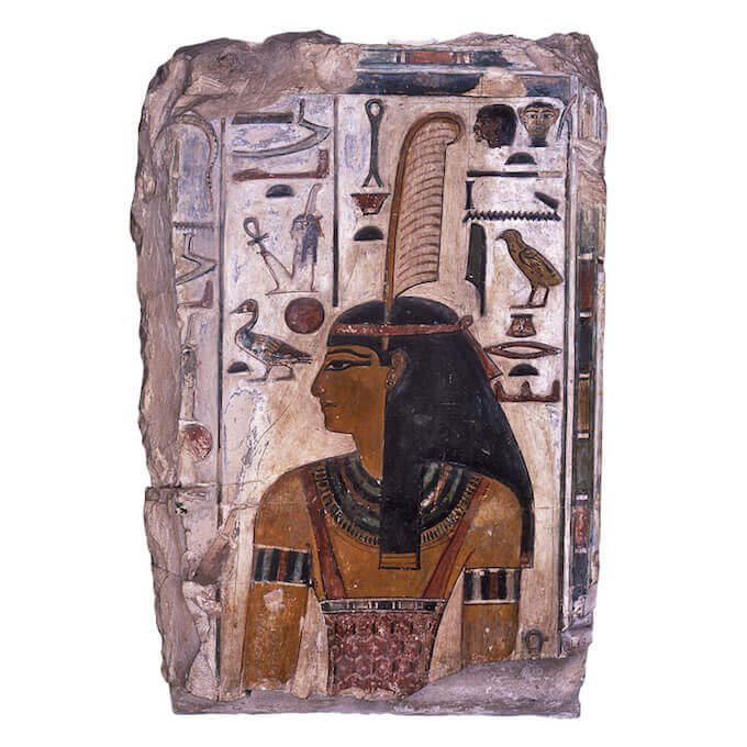 Rilievo raffigurante la dea Maat