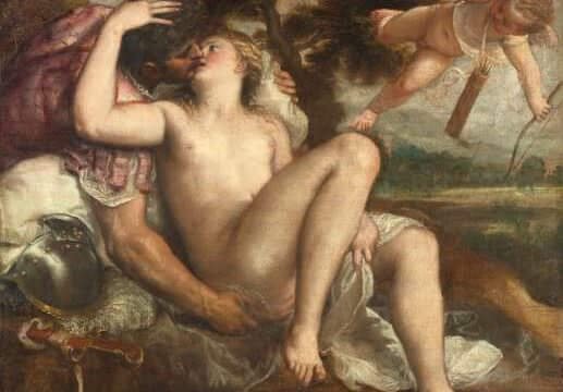 Tiziano Vecellio e bottega, Marte, Venere e Amore