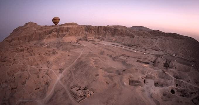 Deir el-Bahari dall'alto