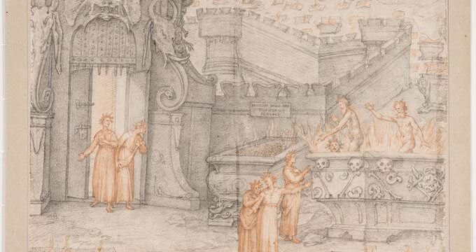 Federico Zuccari, Farinata tra gli eretici