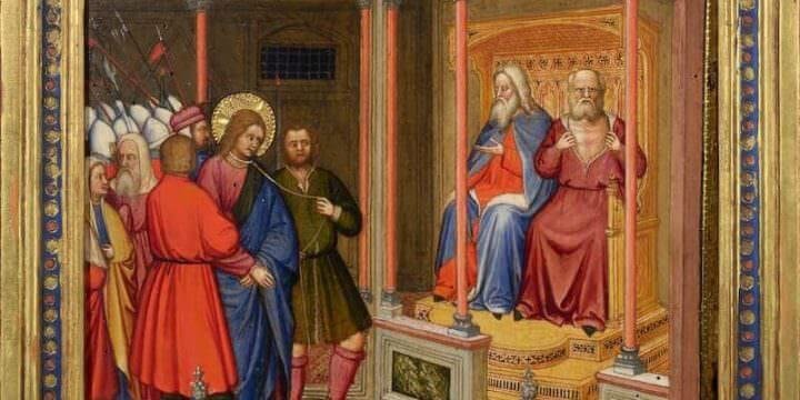 Altichiero da Verona (cerchia), Cristo davanti a Caifa