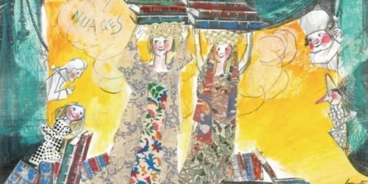 Un'opera di Emanuele Luzzati esposta alla Galleria Nuages di Milano