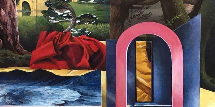 Vanni Cuoghi, Love letters in the sand (La messa in scena della Pittura 07)