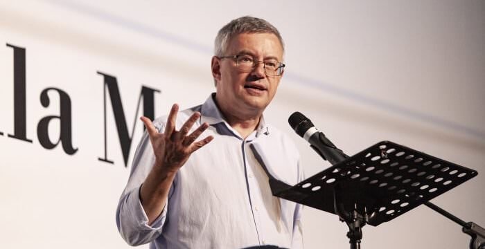 Alessandro Barbero al Festival della Mente di Sarzana (edizione 2020). Foto di Jacopo Grassi
