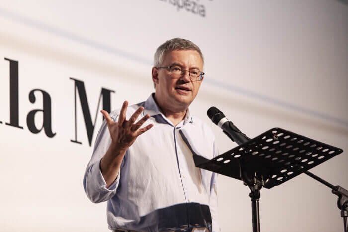Alessandro Barbero al Festival della Mente di Sarzana (edizione 2020). Foto di Jacopo Grassi