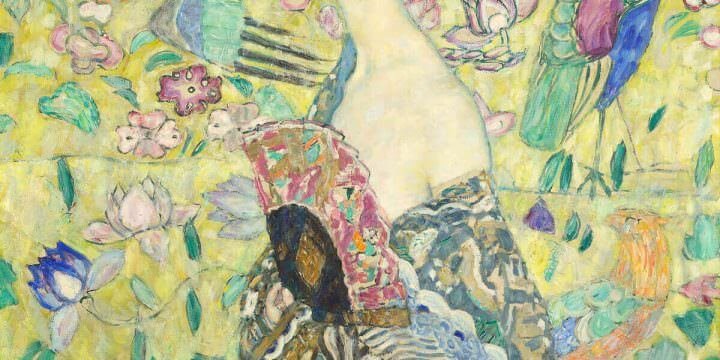 Gustav Klimt, Dama con ventaglio, 1917-18. Prestito da collezione privata © Belvedere, Vienna, foto: Markus Guschelbauer