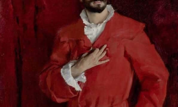 John Singer Sargent, Dr Pozzi at home, 1881 (particolare)