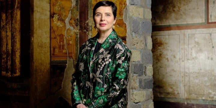 Isabella Rossellini nel docufilm "Pompei. Eros e Mito" (foto di Daniele Cruciani)