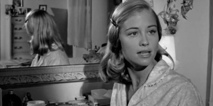 Cybill Shepherd in una scena del film "L'ultimo spettacolo" di Peter Bogdanovich