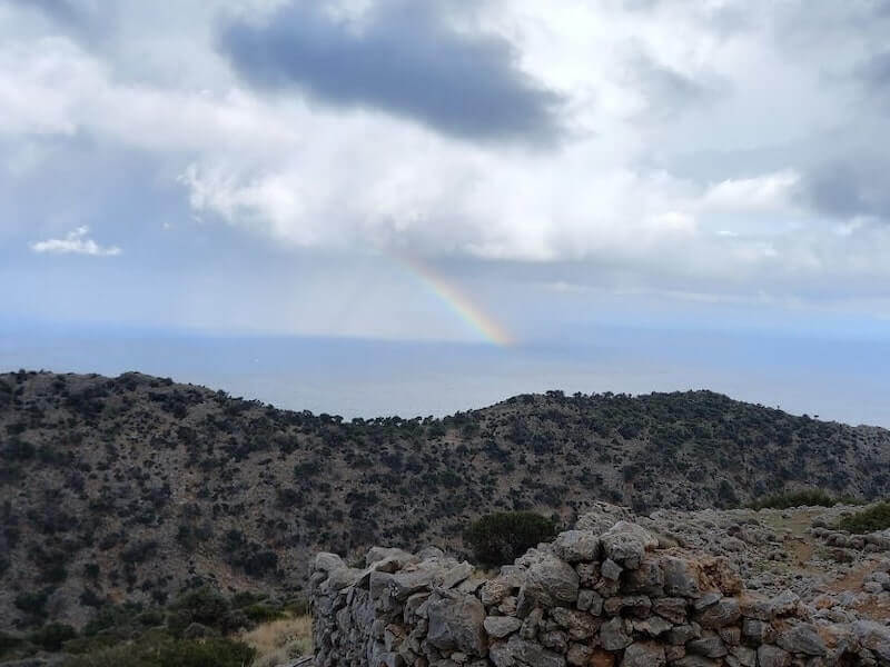 Arcobaleno sul mare nei pressi di Chanià, Creta