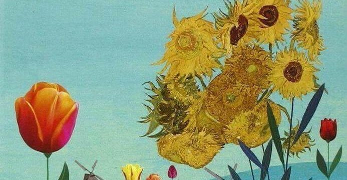 Paolo Ciampi, L'Olanda è un fiore. In bicicletta con Van Gogh, Ediciclo Editore (dettaglio della copertina)