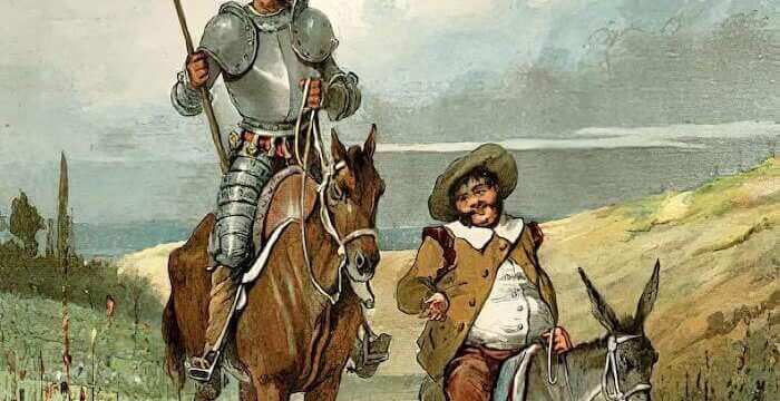 Una raffigurazione di Don Chisciotte della Mancia