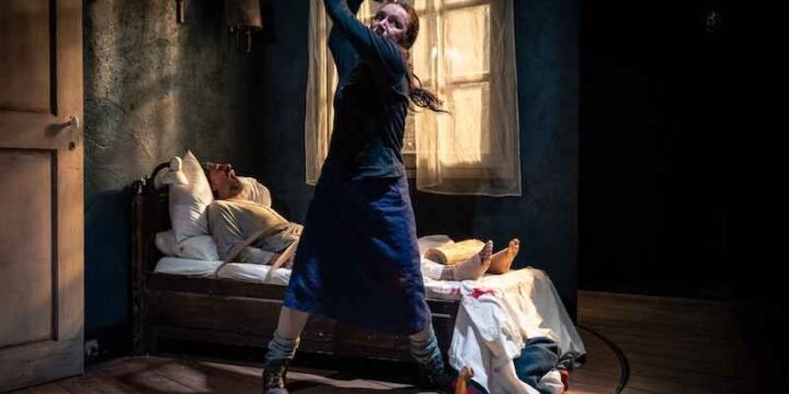 Arianna Scommegna e Aldo Ottobrino in "Misery" foto di A. Morgillo