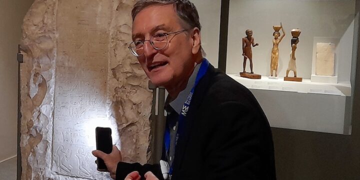 Federico Poole nella mostra "Il dono di Thot" al Museo Egizio