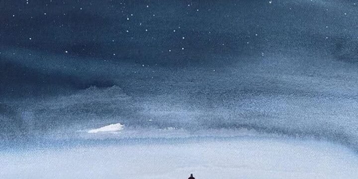 Una tavola di Nicola Magrin per il libro "Ancora poche lune, la risposta di Capo Seattle" (Nuages)