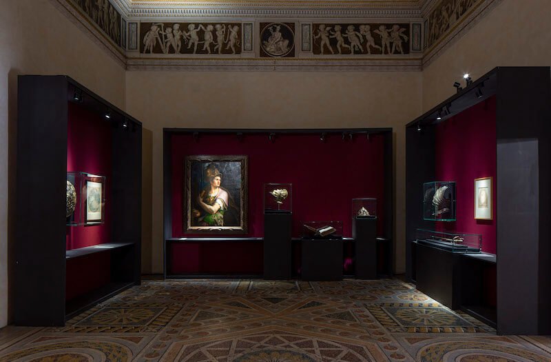 Installation view della mostra "Giulio Romano. La forza delle cose"