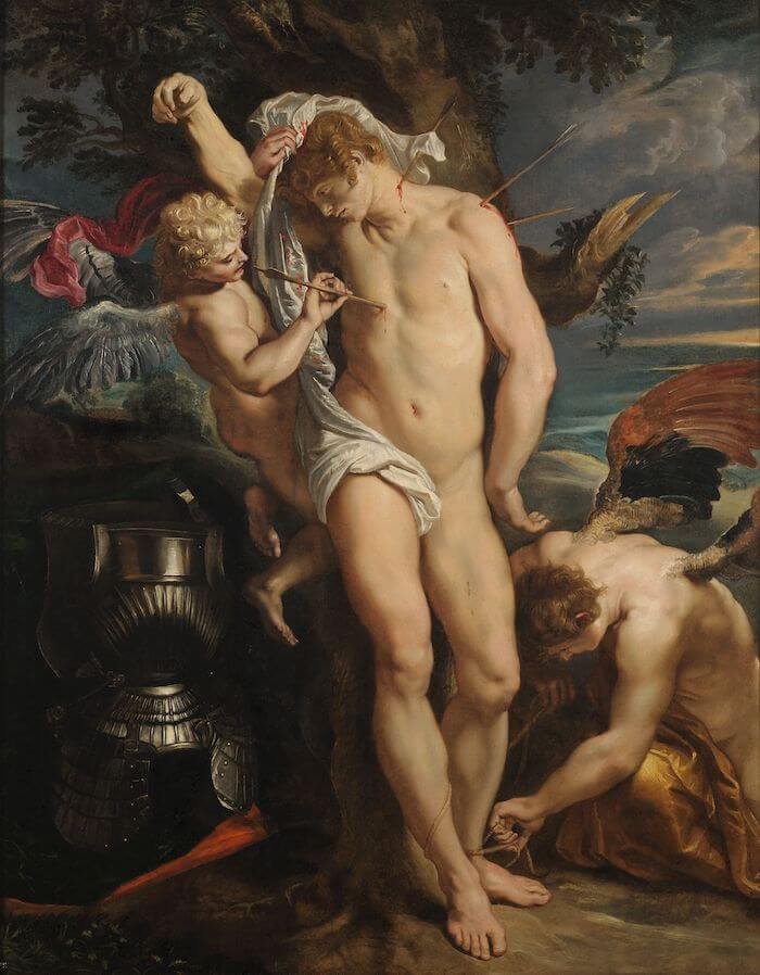Rubens, San Sebastiano medicato dagli angeli