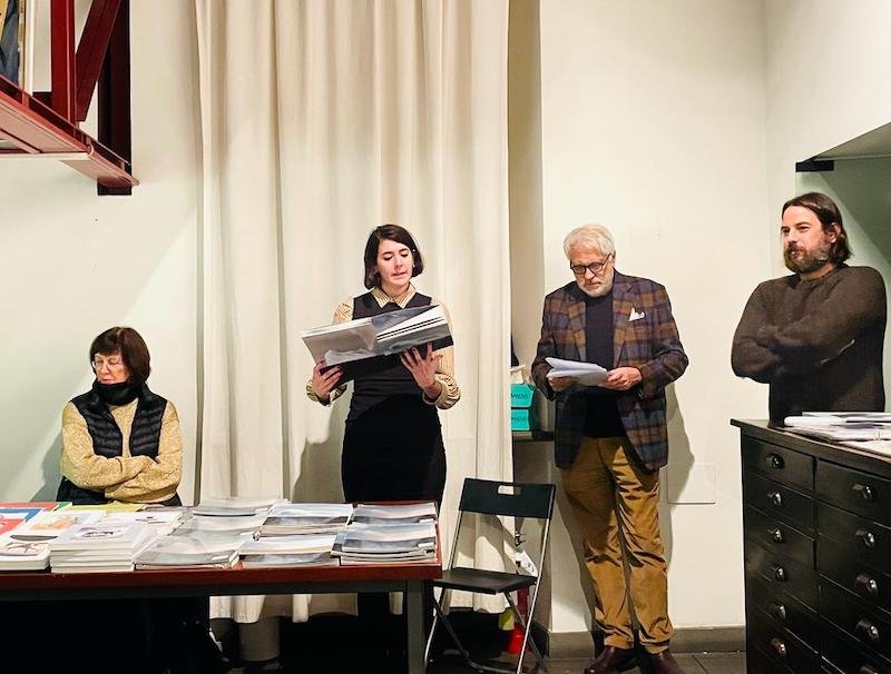 Cristina Taverna, Giulia Azzaro, Tiziano Botteri e Nicola Magrin