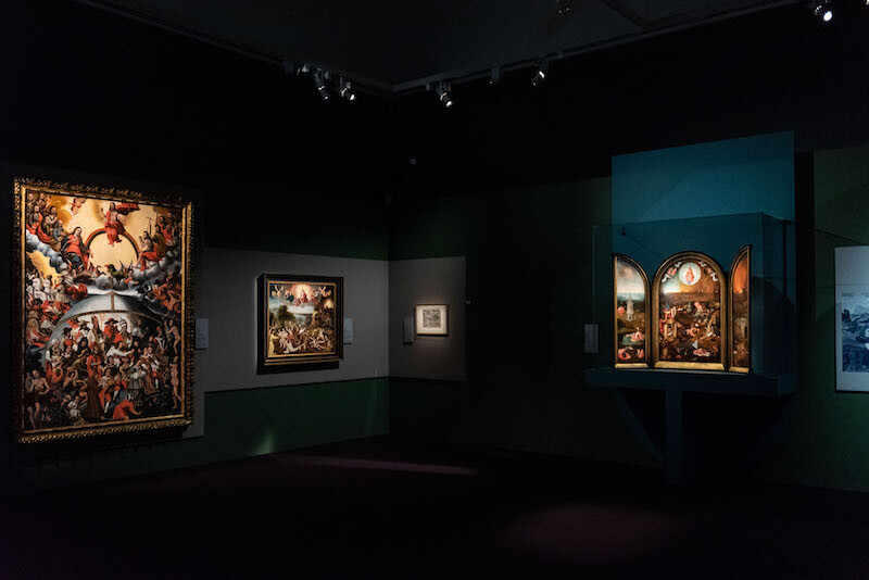 Una sala della mostra "Bosch e un altro Rinascimento" al Palazzo Reale di Milano