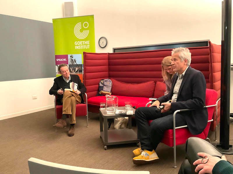 Enrico Arosio, Sonia Folin e Uwe Wittstock al Goethe Institut di Milano