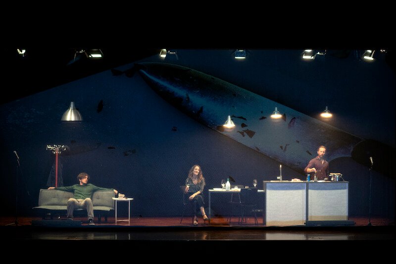 Ruggero Franceschini, Elena Strada e Alberto Baraghini in "Notti"