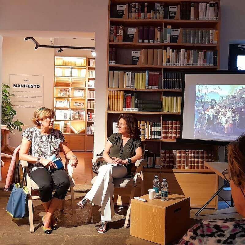 Arianna Arisi Rota e Sharon Hecker alla Biblioteca Ostinata di Milano