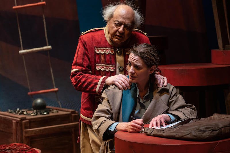 Vittorio Franceschi e Chiara Degani nello spettacolo "Il Domatore". Foto di Andrea Morgillo