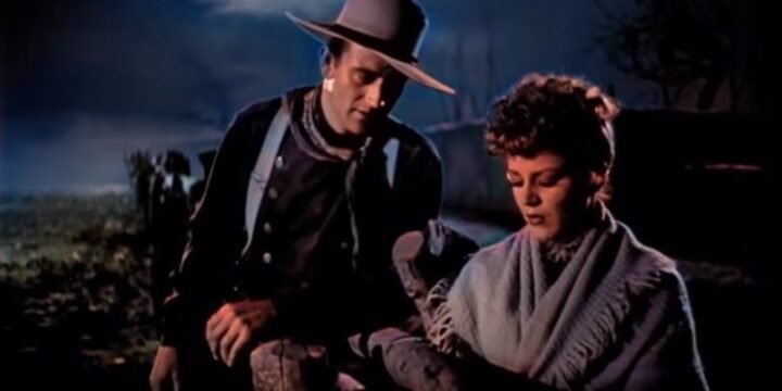 Una scena del film "Ombre rosse" di John Ford