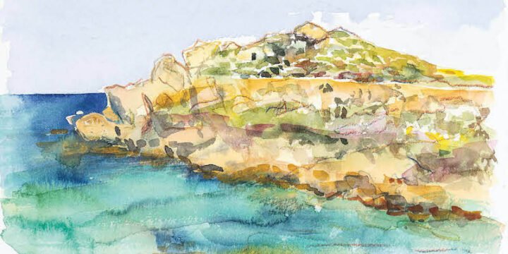 Gialousa, acquerello di Katerina Attalidou