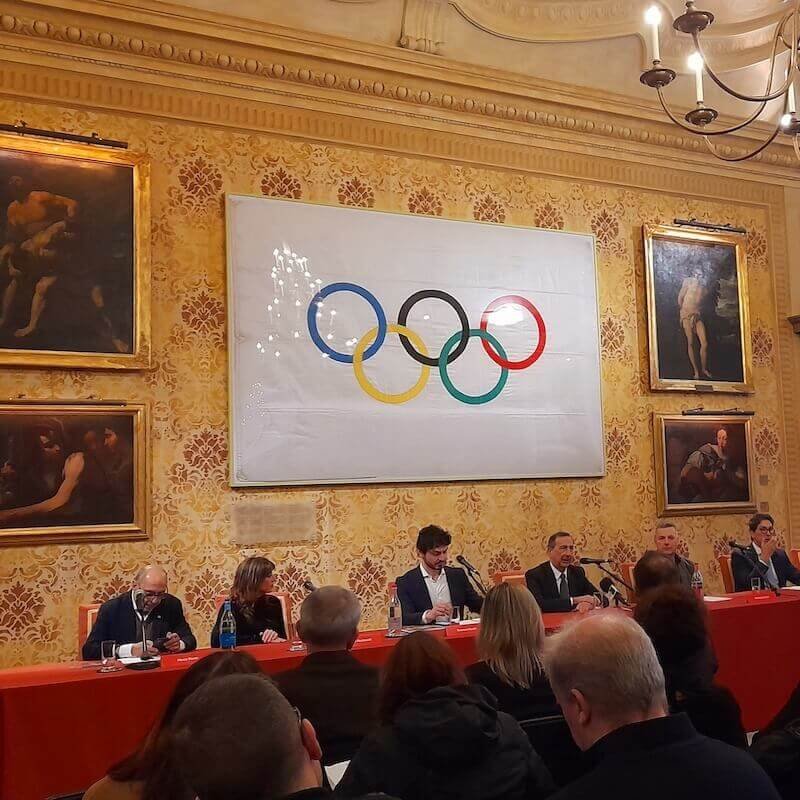 Presentazione della mostra "Perugino. Il Battesimo di Cristo" a Palazzo Marino. Foto di Saul Stucchi