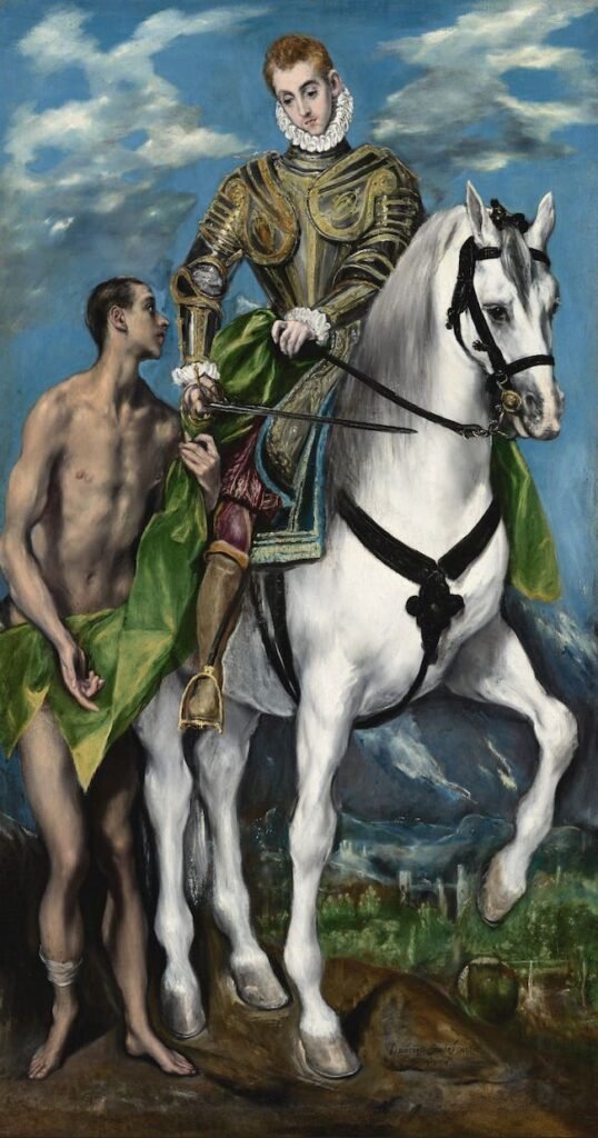 El Greco, San Martino e il mendicante, 1597-1599. Olio su tela, 194 x 103 cm. National Gallery of Art Washington. © Courtesy National Gallery of Art, Washington