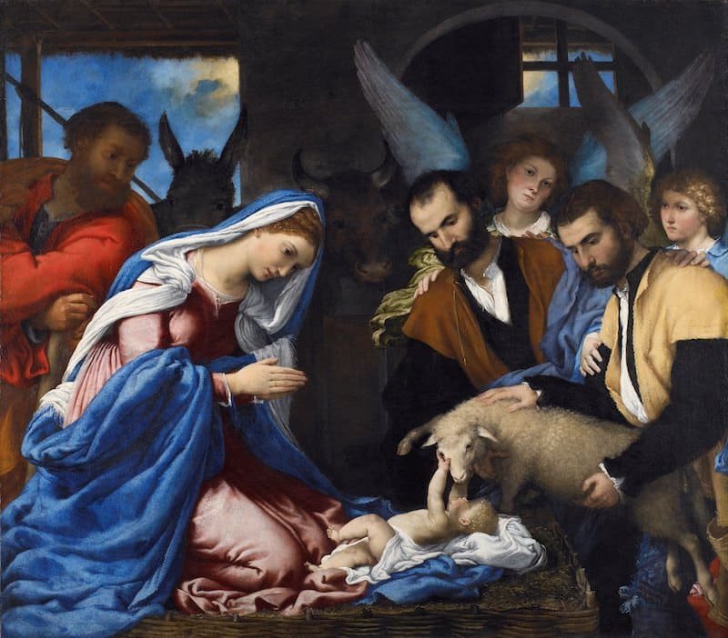 Lorenzo Lotto, Adorazione dei pastori, Pinacoteca Tosio Martinengo, Brescia