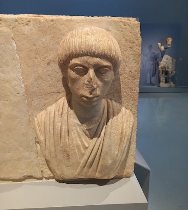 Un ritratto marmoreo al Museo Archeologico di Chanià a Creta