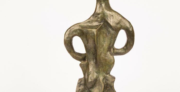 Gino Severini, Giano bifronte, 1962 (1996). Bronzo, ed. 2/8, fonderia Susse Frères, Parigi. MAEC - Museo dell'Accademia Etrusca e della Città di Cortona, Cortona. © Archivio dell'Accademia Etrusca di Cortona