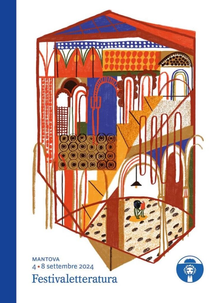 Copertina del Festivaletteratura di Mantova 2024. Illustrazione di Giulia Pastorino