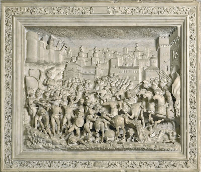 Agostino Busti detto il Bambaja, La Battaglia di Brescia