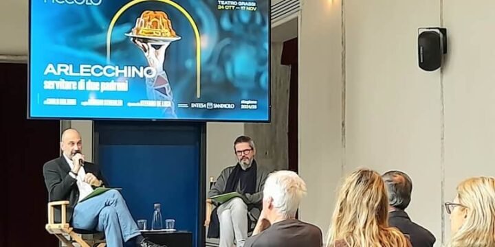 Stefano de Luca e Claudio Longhi presentano "Arlecchino servitore di due padroni" al Piccolo Teatro