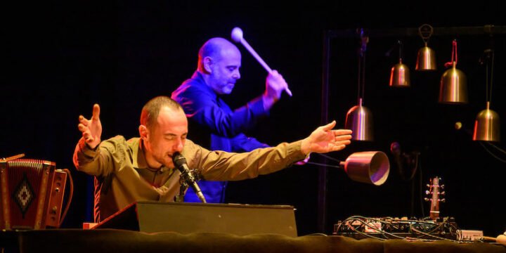 Elio Germano e Teho Teardo ne "Il sogno di una cosa" di Pasolini. Foto di Daniele Casalboni